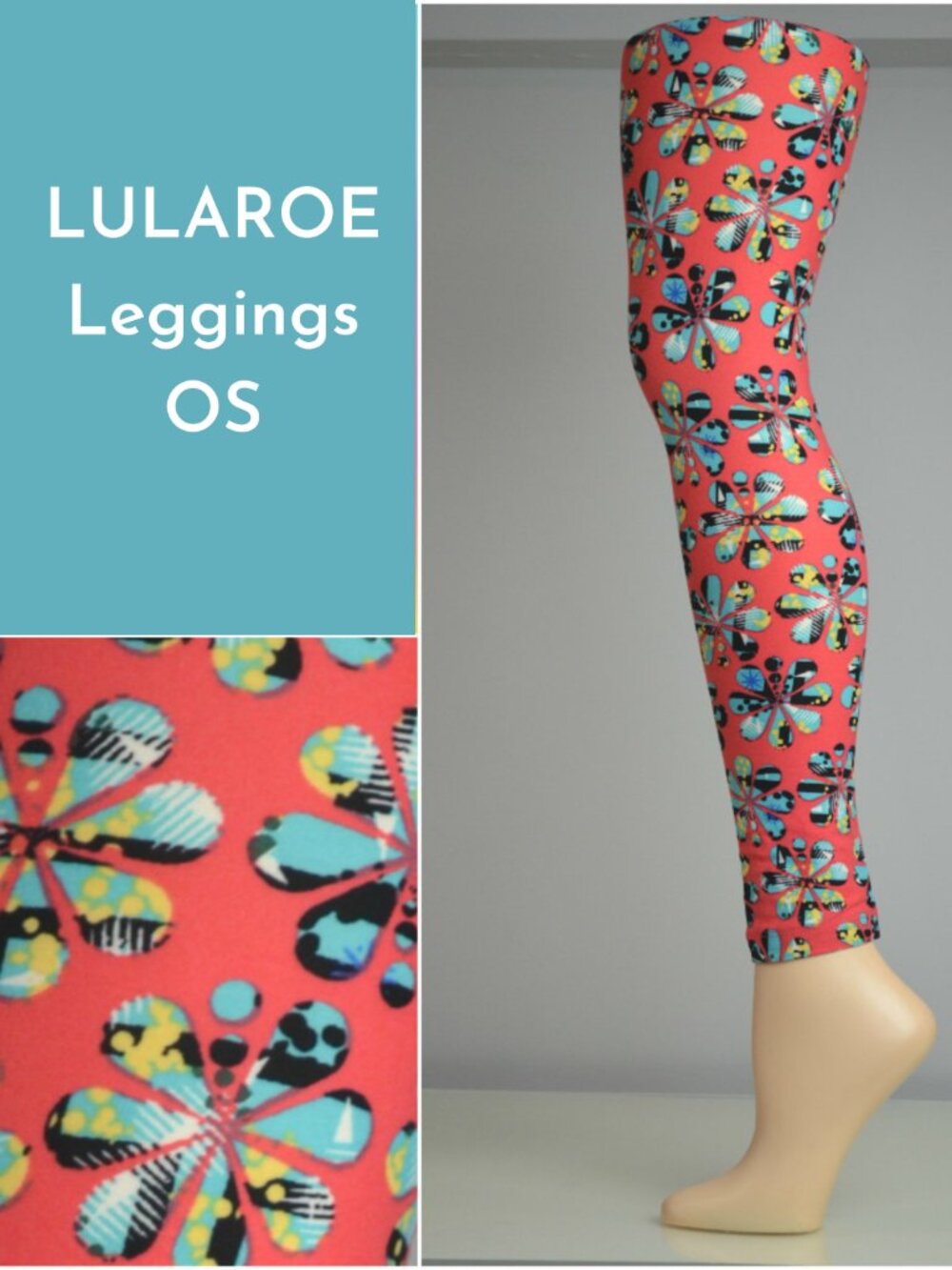 NWT Groovy Floral LulaRoe OS Leggings